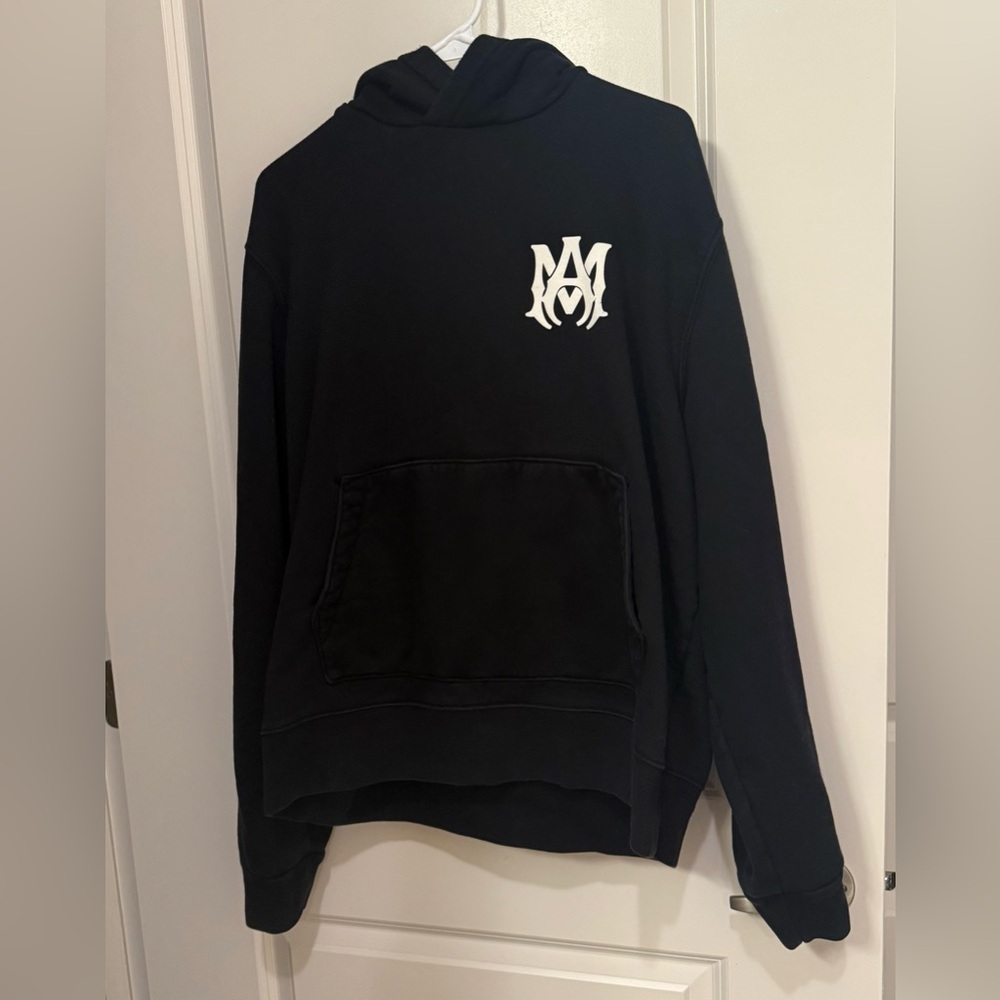 AMIRI AUTHENTIC black Textured Hoodie